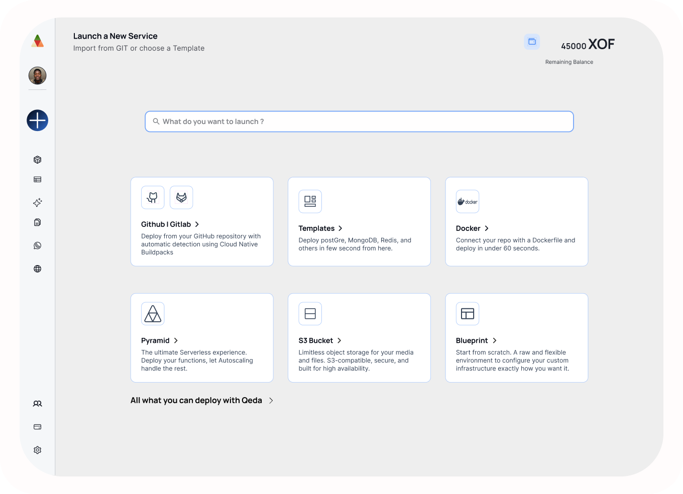 Qeda Dashboard